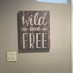Gray and White Wall Decor Art & Decals with Rustic Design